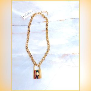Kate Spade Lock and Spade Link Chain Necklace. Brand New. Dust Bag included.